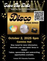Save the Date!  Disco Purse Bingo coming on October 2nd!